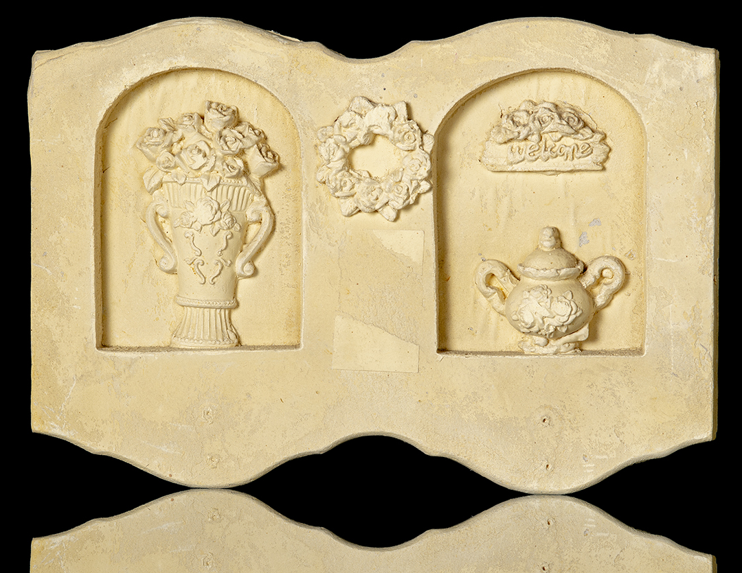 Decoración de yeso para floristería