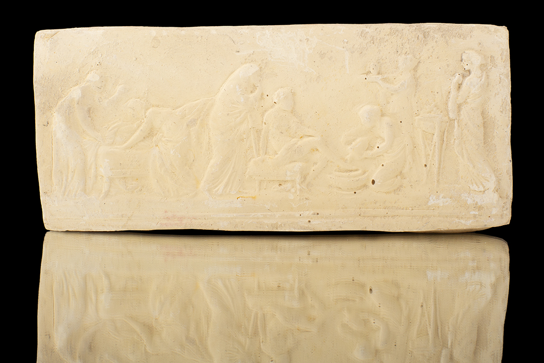 Plataforma de yeso antigua