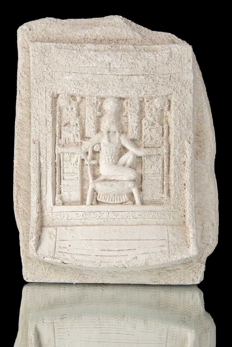 Escultura de yeso egipcia