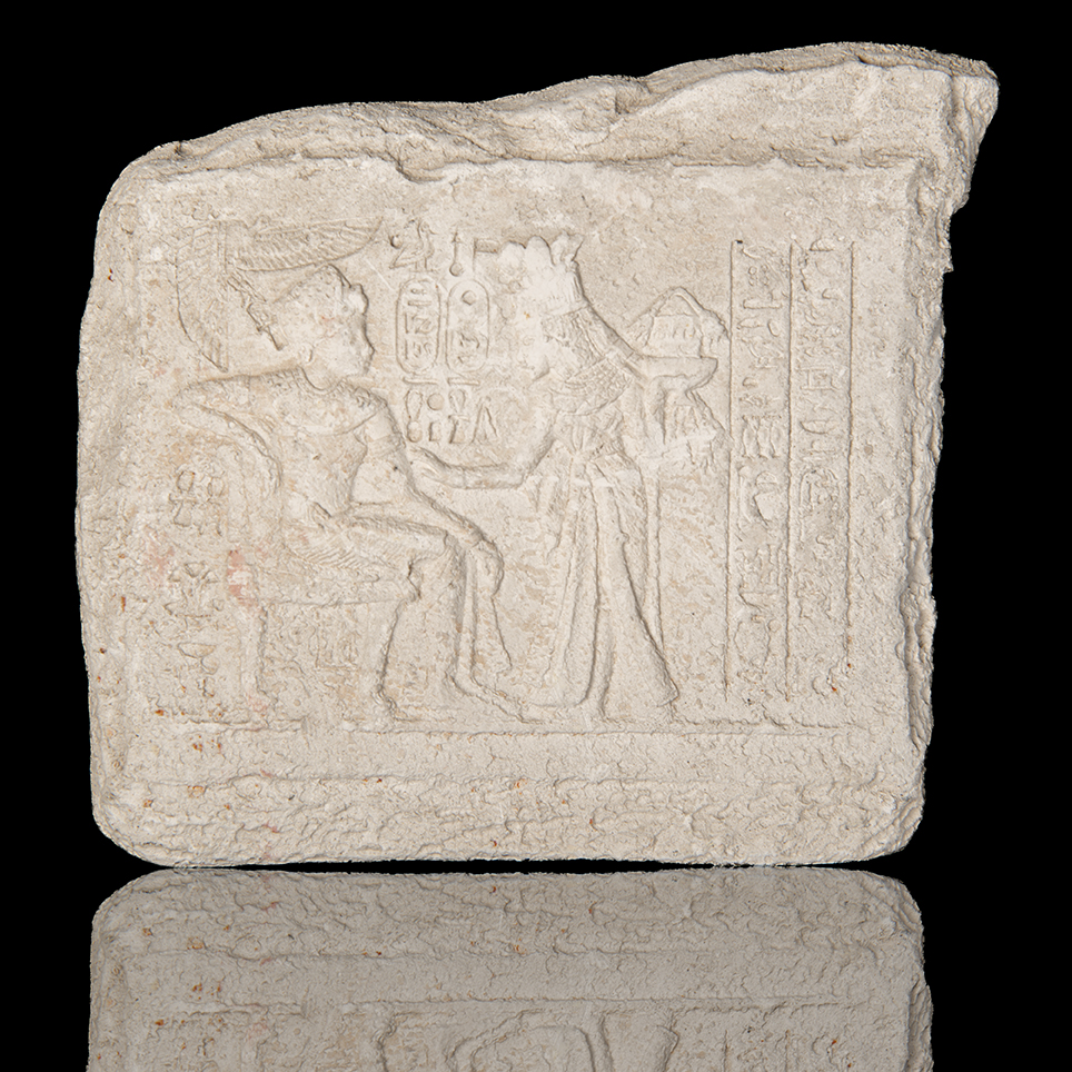 Escultura de yeso egipcia