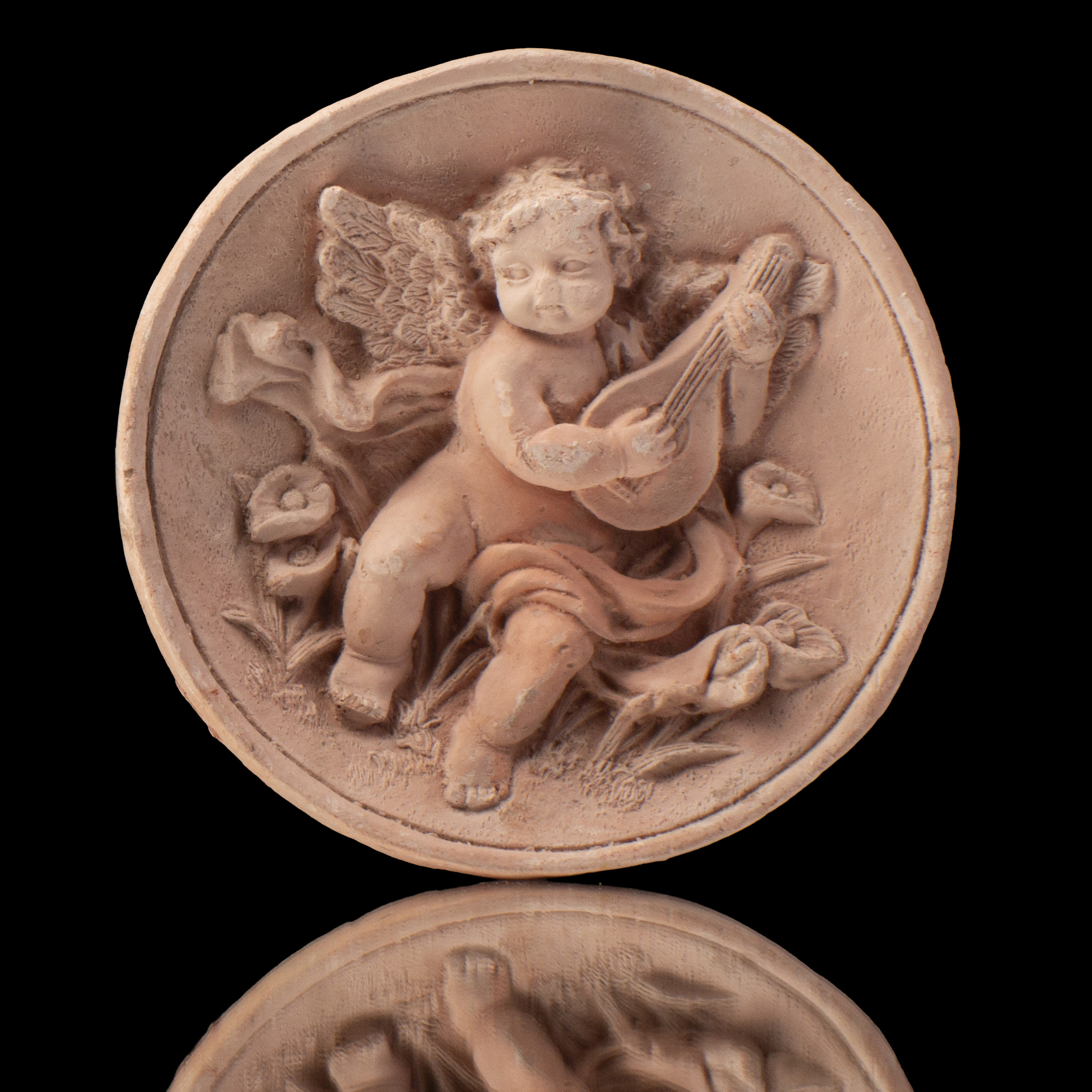 Plate with cherub
